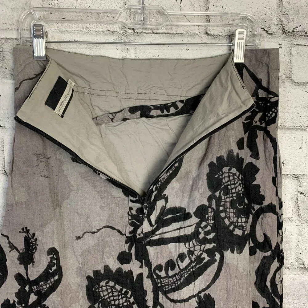 Summum Floral Faux Wrap Lagenlook Skirt - Picture 12 of 12